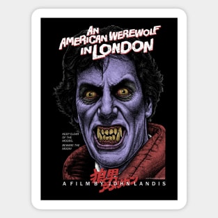 An American werewolf In London, Beware the moon, Cult Classic Sticker